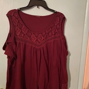 Burgundy Blouse